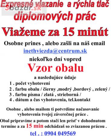 Diplomovky Prešov-Viazanie diplomových prác Pre