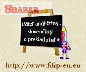Angličtina, slovenčina - doučovanie