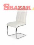 Jedálenská stolička K 231- biela / chróm